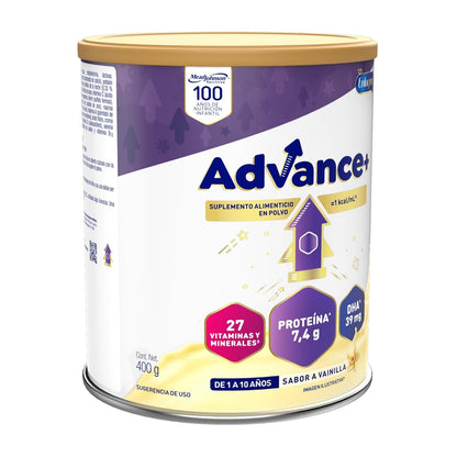 Enfagrow Advance+ Suplemento Alimenticio Para Niños de 1 a 10 años Con 7,4g de Proteina, Adicionado Con Vitaminas y Minerales 400 g