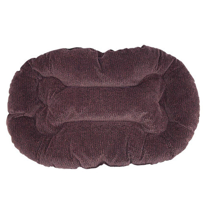 Fancy Pets Cojín Med para Cama de Plástico – 66x 44 cm, Tela Suave y Resistente, Descanso Cómodo para Perros, Colores Surtidos