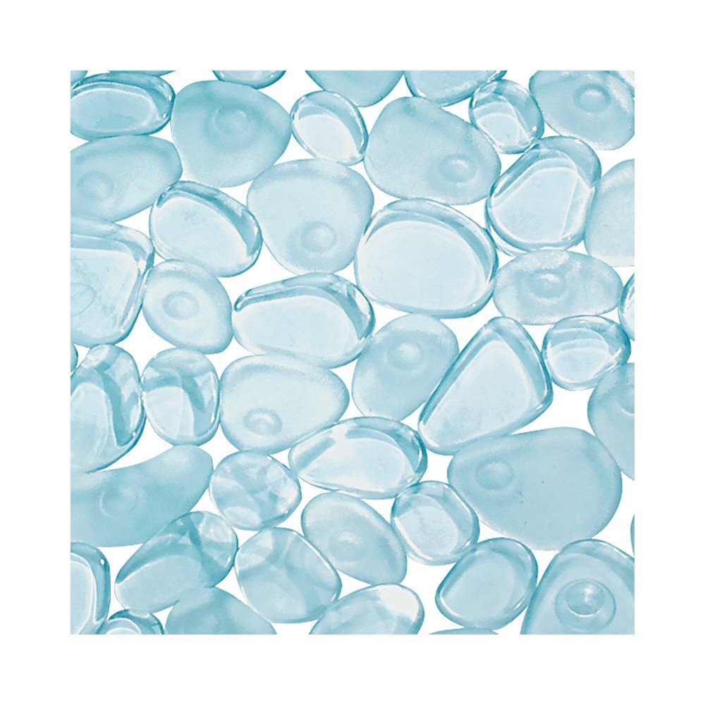InterDesign Pebblz Shower Mat, Blue