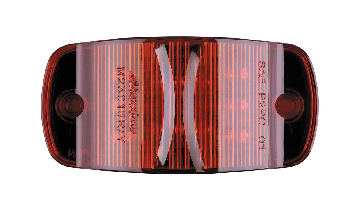 Maxxima - Luz LED de 4 Pulgadas con combinación de Lentes Transparentes, Rojo