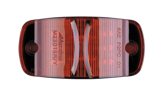 Maxxima - Luz LED de 4 Pulgadas con combinación de Lentes Transparentes, Rojo