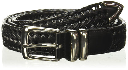 Perry Ellis Cinturón trenzado portafolio Cinturón para Hombre - Negro - - 3-6 Meses
