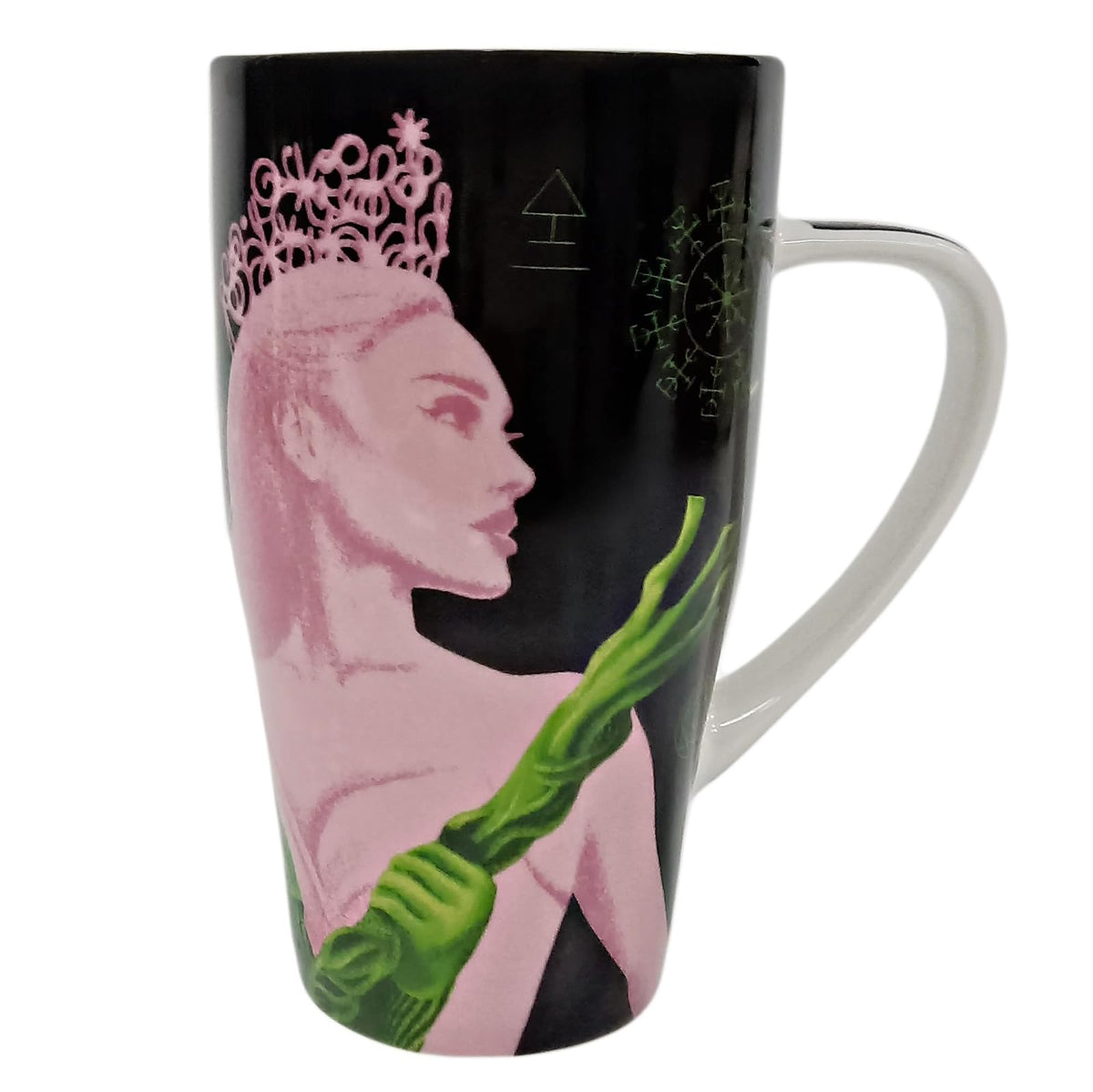 Funkids - Tarro alto Wicked 600ML, tasa grande para cafe de porcelana.