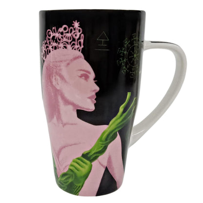Funkids - Tarro alto Wicked 600ML, tasa grande para cafe de porcelana.
