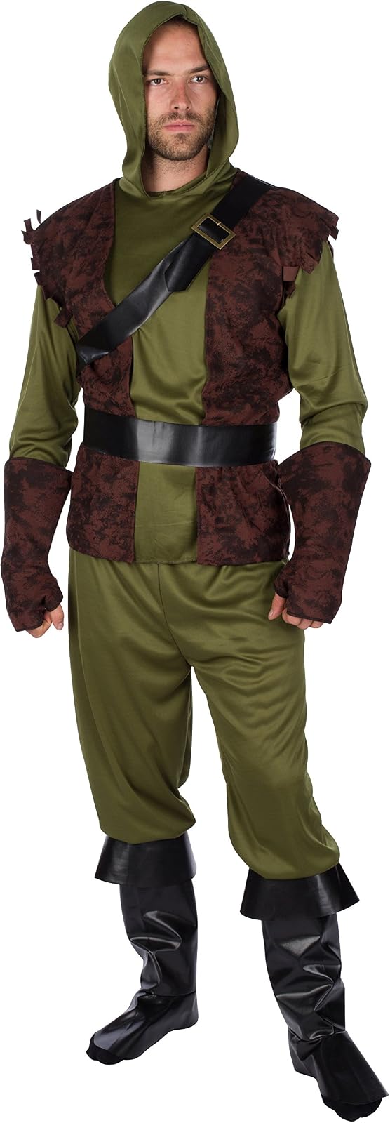 Capital Costumes - Disfraz auténtico de Robin Hood para hombre