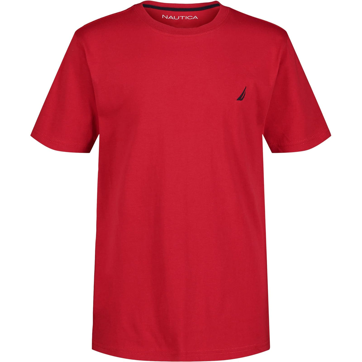Nautica Camiseta de Manga Corta para Niño Color Ceramic - 10-12 - Carmín