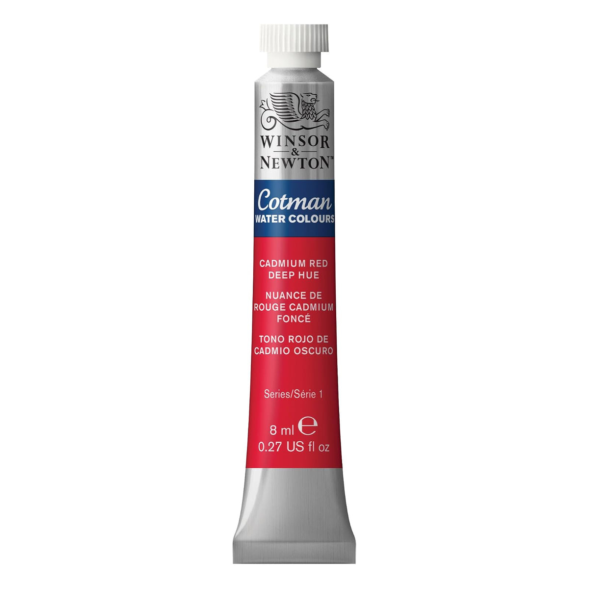 Winsor & Newton Acuarela Cotman en Tubo 8 ml, Varios Colores - Tubo de 7,7 g - Rojo Obscuro