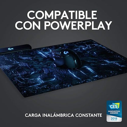 Logitech G502 Lightspeed Mouse Inalámbrico Gamer, Hero 25K, 25,600 dpi, RGB, Peso Reducido, 11 Botones Programables, Batería de Larga Duración, con POWERPLAY, PC, Color Negro