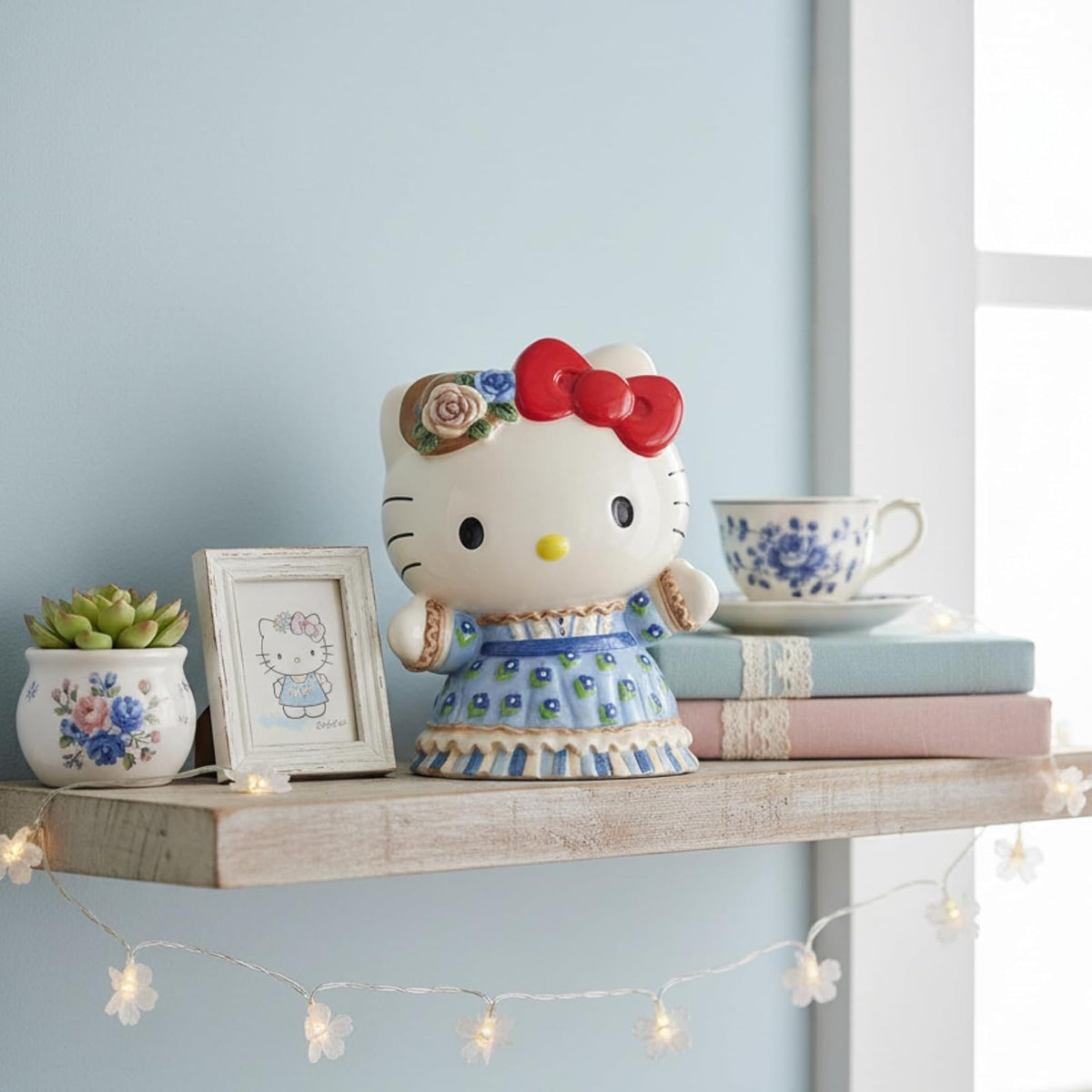 Blue Sky Clayworks - Figura de Vestidos de Hello Kitty in Western Prairie, Accesorios para el hogar y la Cocina, cerámica, 24424