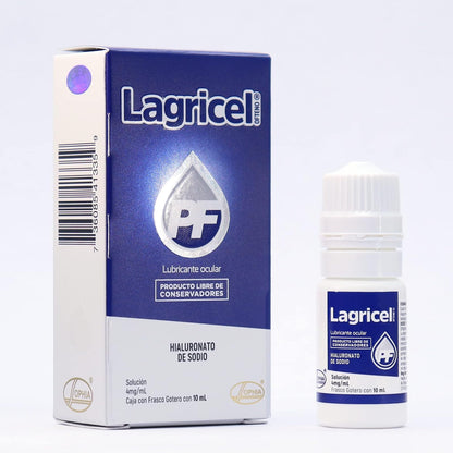 Sophia Lagricel PF Ofteno Lágrima Artificial 10 ml | Hialuronato de sodio 4 mg/ml, sin conservadores, frasco gotero, compatible con lentes de contacto