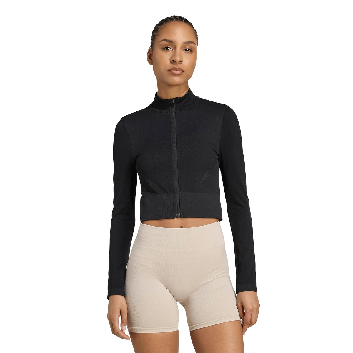 adidas Essentials Full-Zip Knit Workout Jacket Sudadera Mujer