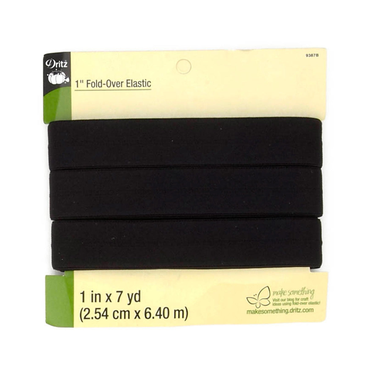 Dritz Plegable Elástico 1'X7yd-Negro