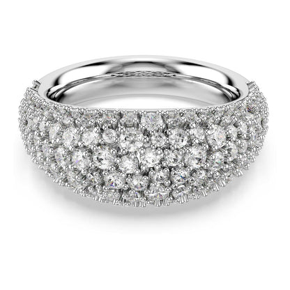 Swarovski Anillo Sublima, Blanco, Baño de rodio