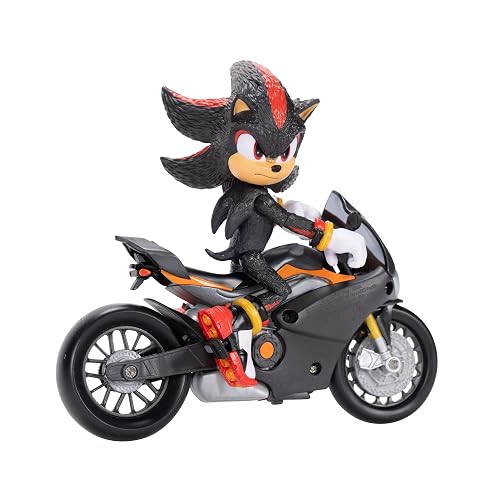 Jakks Pacific - Sonic 3 Movie Figura de 5″ con Vehículo (Motocicleta) – Personaje Articulado con Detalles Cinematográficos para Fans Desde 3 Años