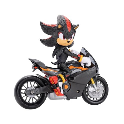 Jakks Pacific - Sonic 3 Movie Figura de 5″ con Vehículo (Motocicleta) – Personaje Articulado con Detalles Cinematográficos para Fans Desde 3 Años