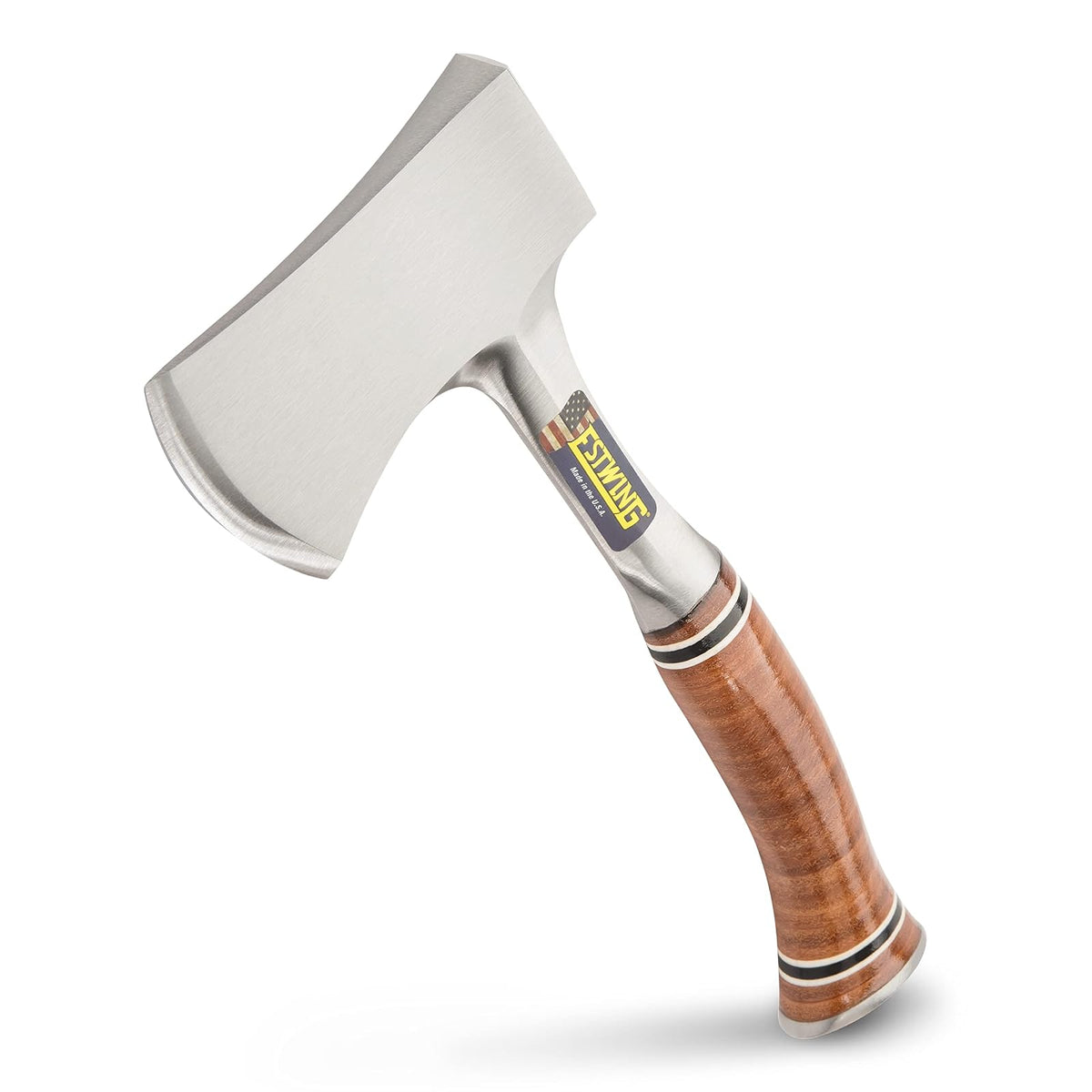 Estwing E14A - Hacha Deportiva de 12 Pulgadas con construcción de Acero Forjado y Agarre de Piel Genuino - 12" (Inches) - hatchet