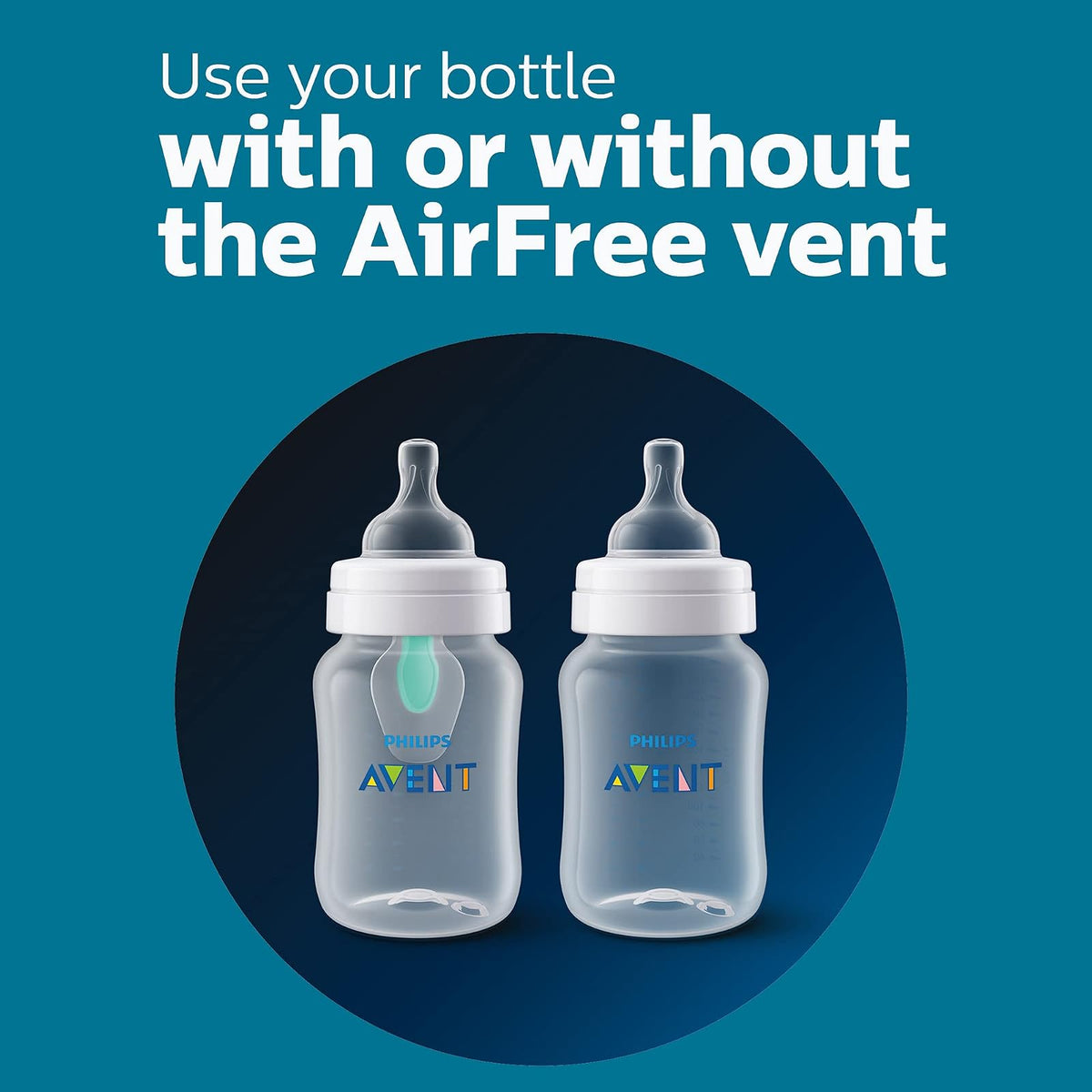 Philips Avent Biberón Anti-colic AirFree™ Clínicamente Comprobado 9 oz Rosa | Menos aire durante la alimentación | Ayuda a reducir cólicos y malestares | AirFree™ | Flujo 2 - Lento | 4 pz | SCY703/14