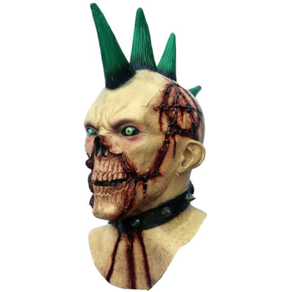 Billy Punk, Máscara de Zombie Punk Rock Sangriento, Disfraz de Zombi de Miedo ideal Para Halloween y Fiestas de Disfraces