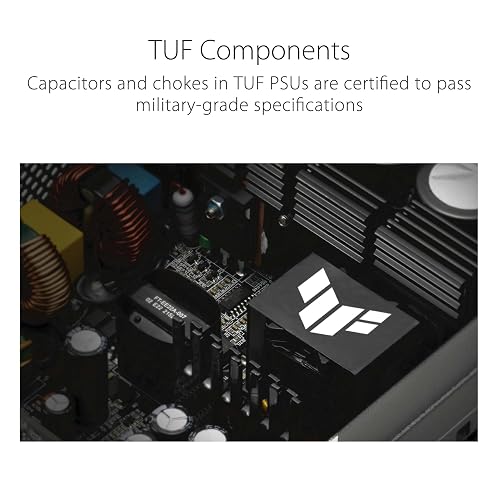 ASUS TUF Gaming 1200G Fuente de Poder 80 Plus Gold Modular para PC Gamer | 1200W 80 PLUS Gold, ATX 3.1, cable PCIe 5.1 16-pin 600W, totalmente modular, ventilador 0dB, componentes militares, 10 años