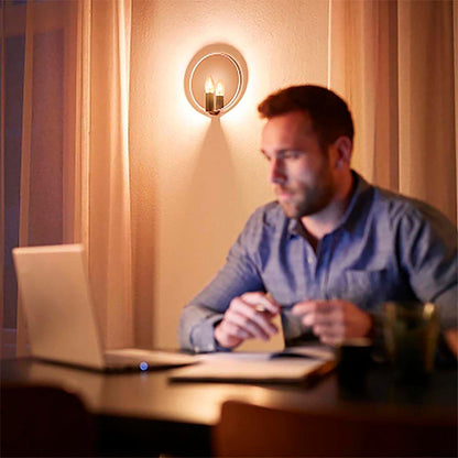 Philips LED Vela luz cálida 4.5W = 40W base E27 3pack