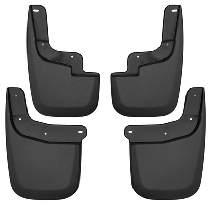 Husky Liners - Forro para Piso Delantero para 15 - 18 Colorado/Canyon, Sin Bengalas/Cargadores, Negro, Mud Guards - Set - Custom Front and Rear Mud Guard Set - Sin llamaradas - revestimiento