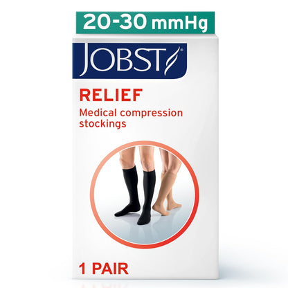 Media Jobst Relief 20-30 Mmhg Rodilla Punta Abierta (BEIGE, CH)