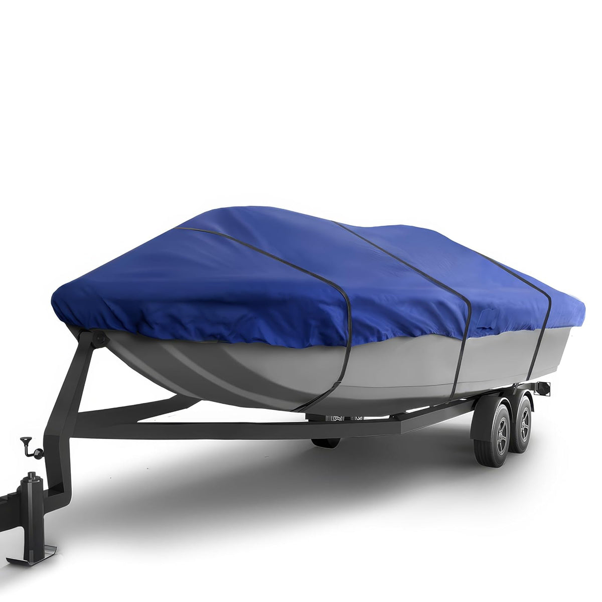 Seal Skin Covers Barco de Cubierta Funda, Tela Resistente de Grado Marino, Compatible con Barcos de 22'-23' de Largo y hasta 102" de Ancho, Protección para Todo Clima, Ideal para Amarre, Remolque - Azul marino - 20'-21'L X 102" Beam Width
