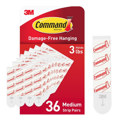 Command Medium Refill, White, 36-Strips (GP021-36NA) - Easy to Open Packaging