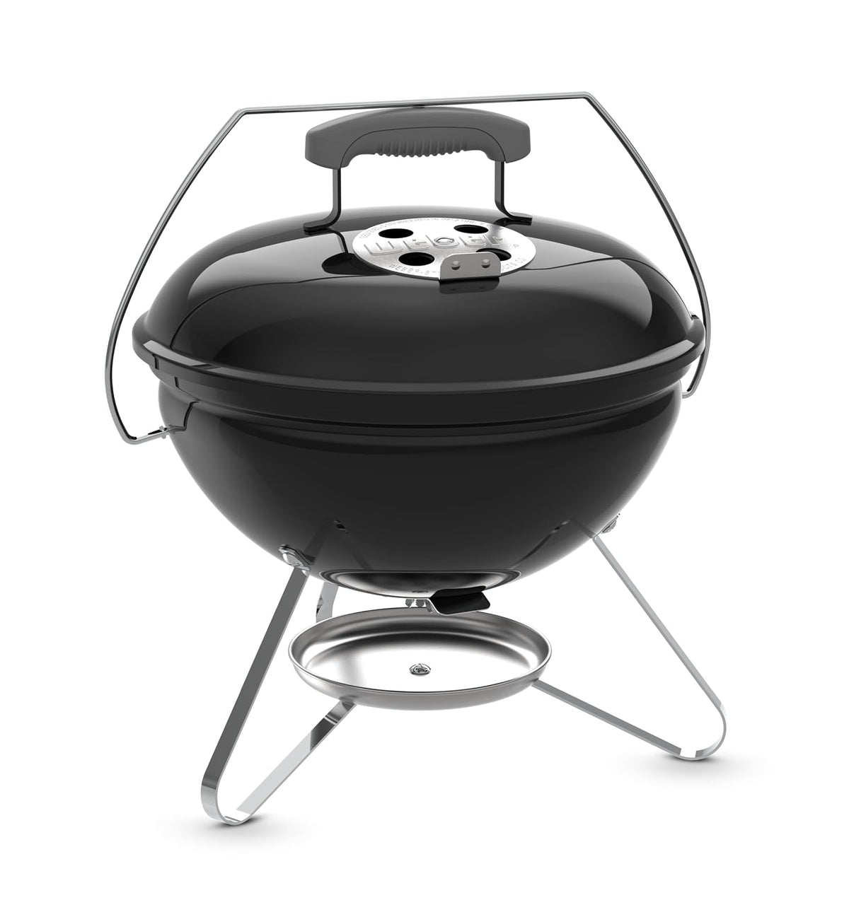 Weber Smokey Joe 14" Asador de carbón – Parrilla de carbón portátil compacta con cerradura de tapa Tuck‑N‑Carry® y acabado duradero de porcelana esmaltada para cocinar al aire libre