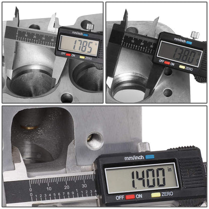 DNA Motoring CYLH-SBC-350 Cabezal Cilindro Aluminio Plateado para Motores SBC 302/327/350/383