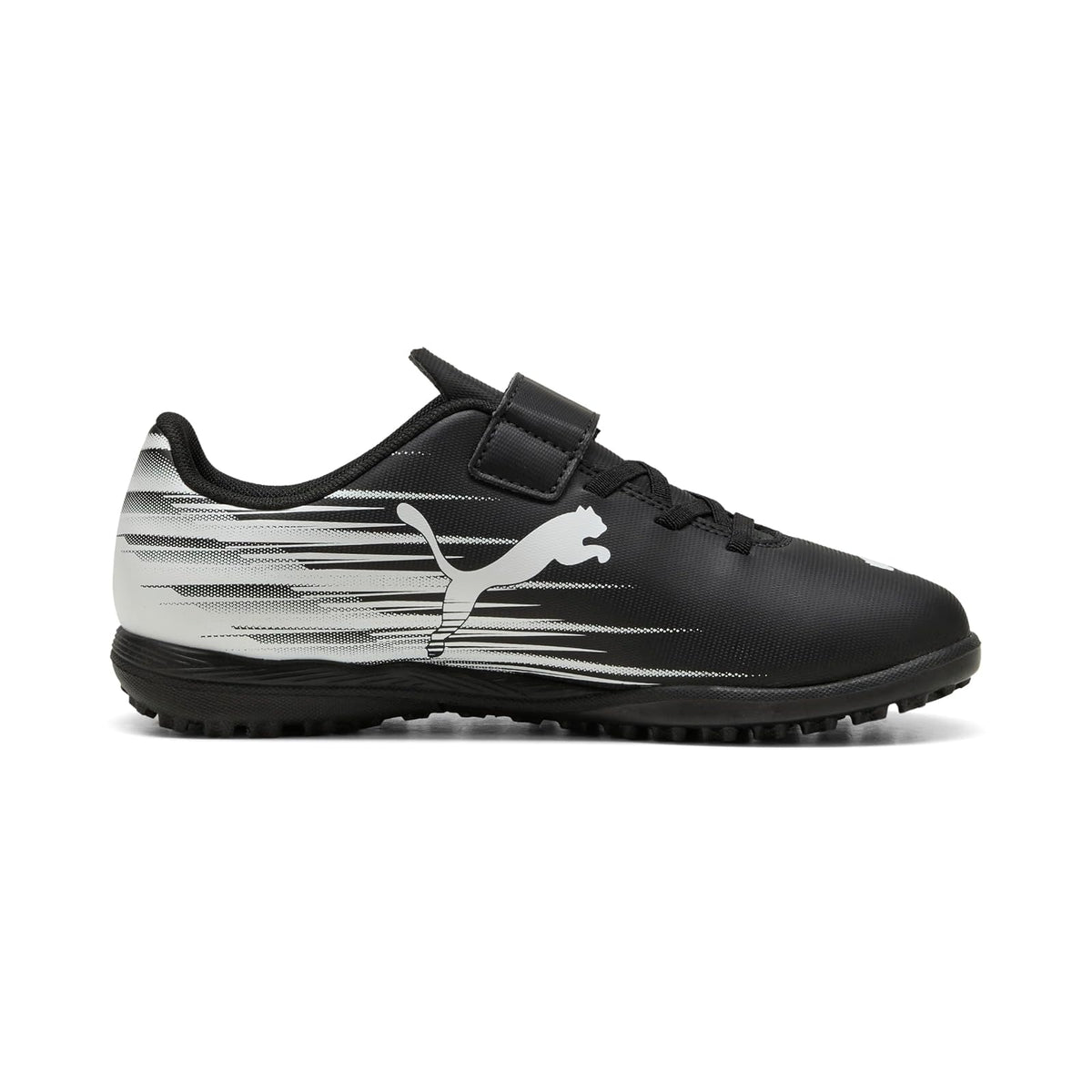 PUMA, Multitacos de Fútbol ATTACANTO II V Jr, Unisex, Negro, Talla 22