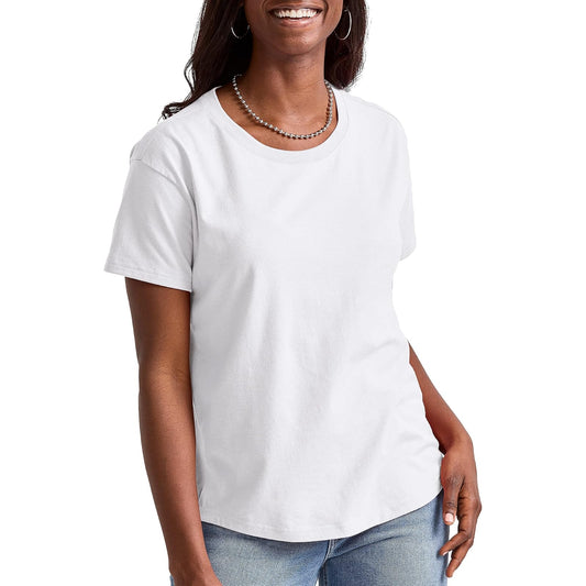 Hanes Originals Tri-Blend T-Shirt, Lightweight T-Shirt for Women, Relaxed Fit CamisaMujer