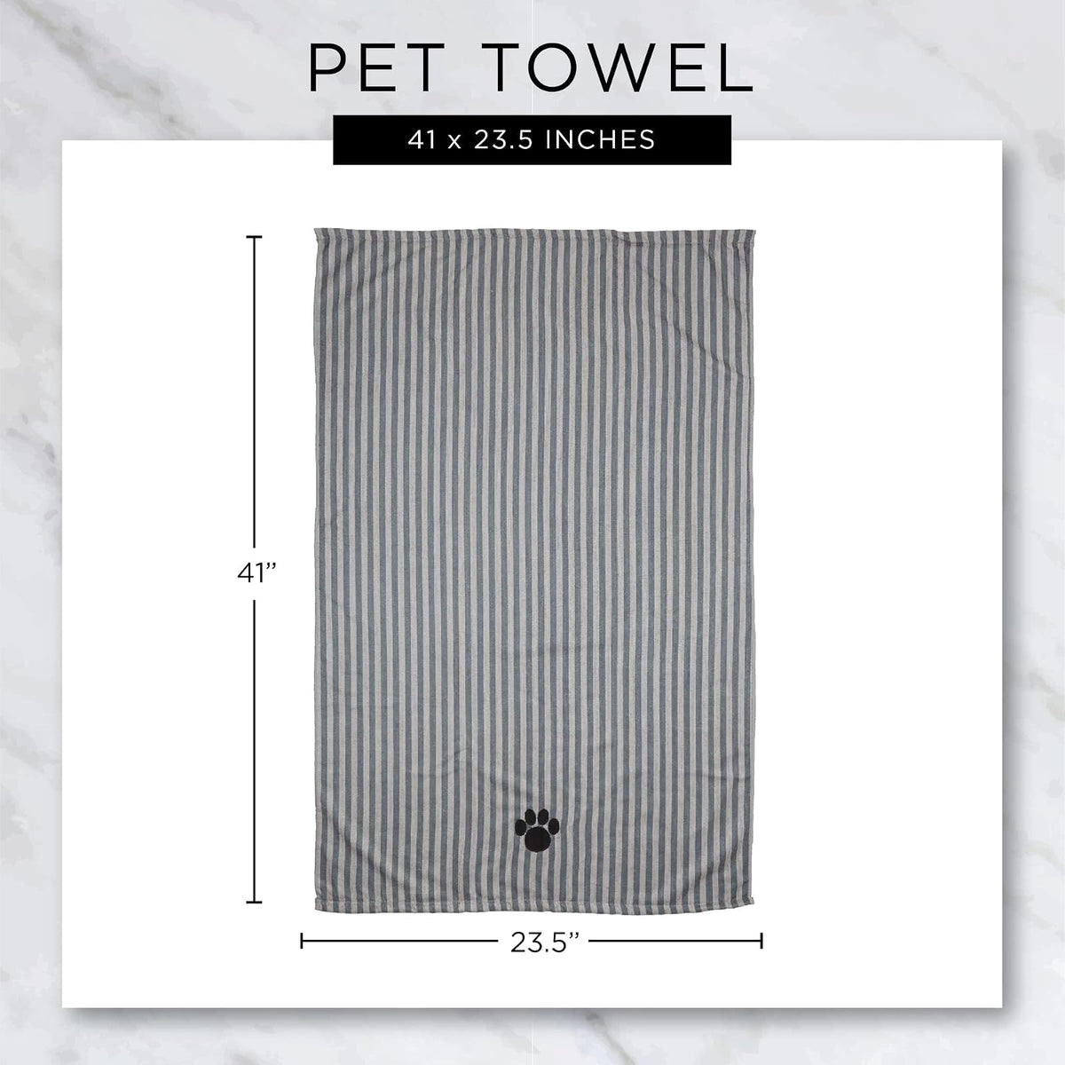 Bone Dry Toalla de microfibra bordada para mascota
