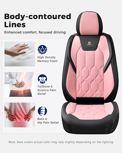 Huidasource - Juego Completo de Fundas de Asiento, Ajuste Universal para la mayoría de Automóviles, SUV, Camiones, Cubierta de Asiento de Piel de Cobertura Completa, Compatible con Bolsa de Aire, función