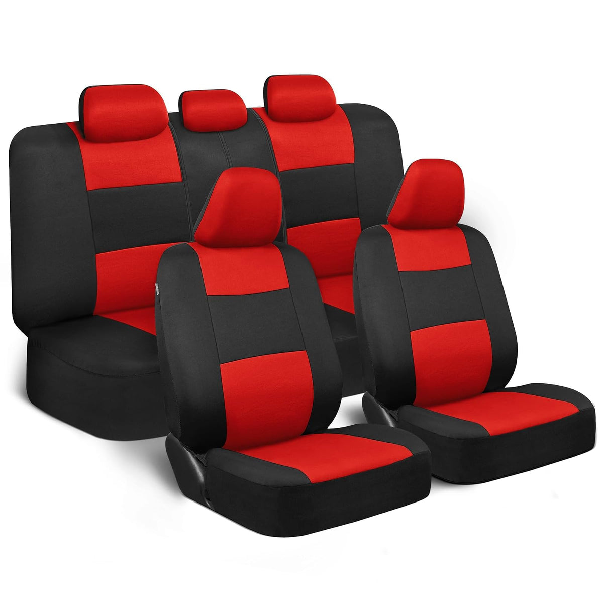 BDK PolyPro Juego de Fundas para Asiento de Auto - Rojo -