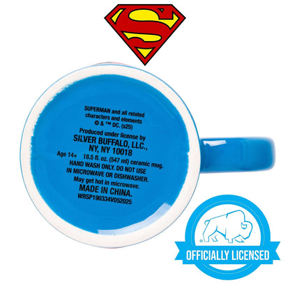 Silver Buffalo Superman Logo Icon - Taza de cerámica, 567 g | 0,59 litros