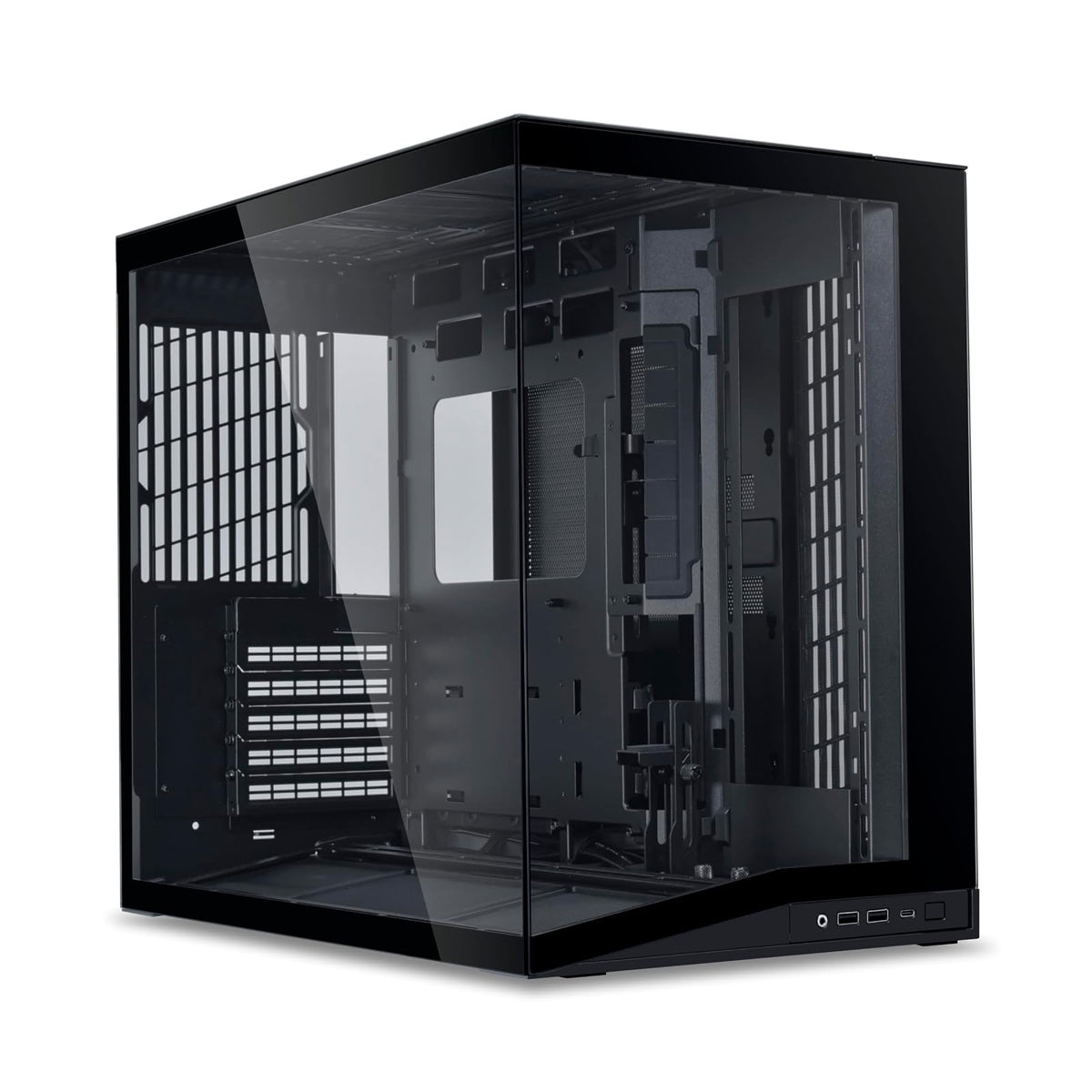 Lian LI Dynamic Mini V2 Black – Cristal Temp ATX/mATX en un Pro Compact Gamer Case