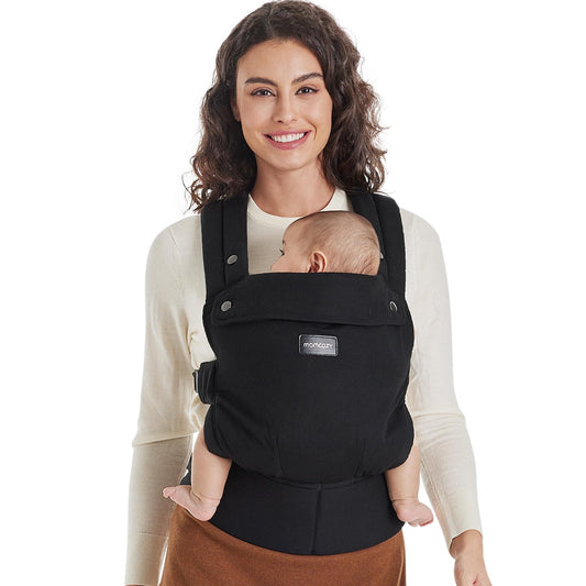 Momcozy Portabebé Ergonómico – Cangurera para Bebé de 3 a 20 kg, Fácil de Usar, Soporte Lumbar, Diseño Cómodo y Ligero para Portar Manos Libres