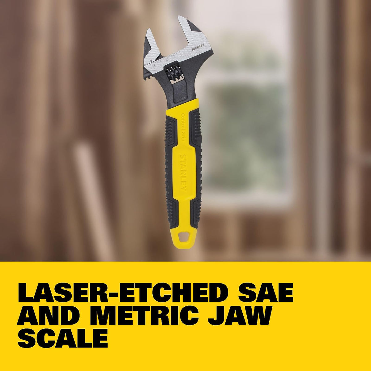 STANLEY 90-948 Llave Ajustable MaxSteel, tamaño 8 pulgadas