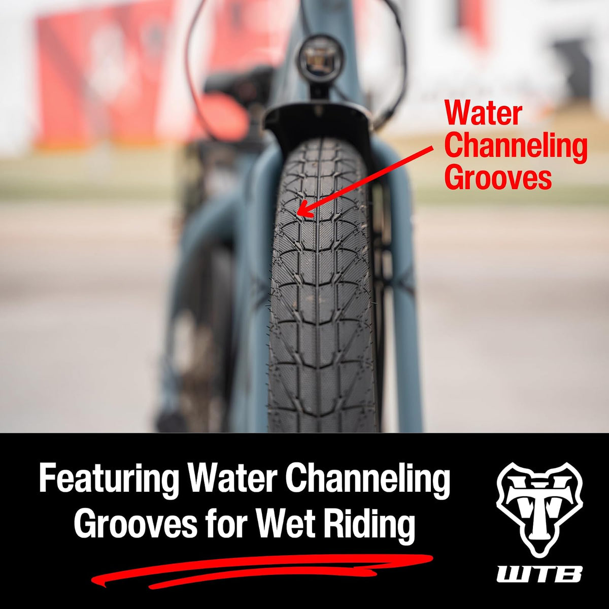 WTB Groov-E Hybrid Bike Tire (27.5''/29'') Wire Bead - E-Bikes & Commuter - Great in Wet Conditions (Optional Flat Guard Puncture Protection)'