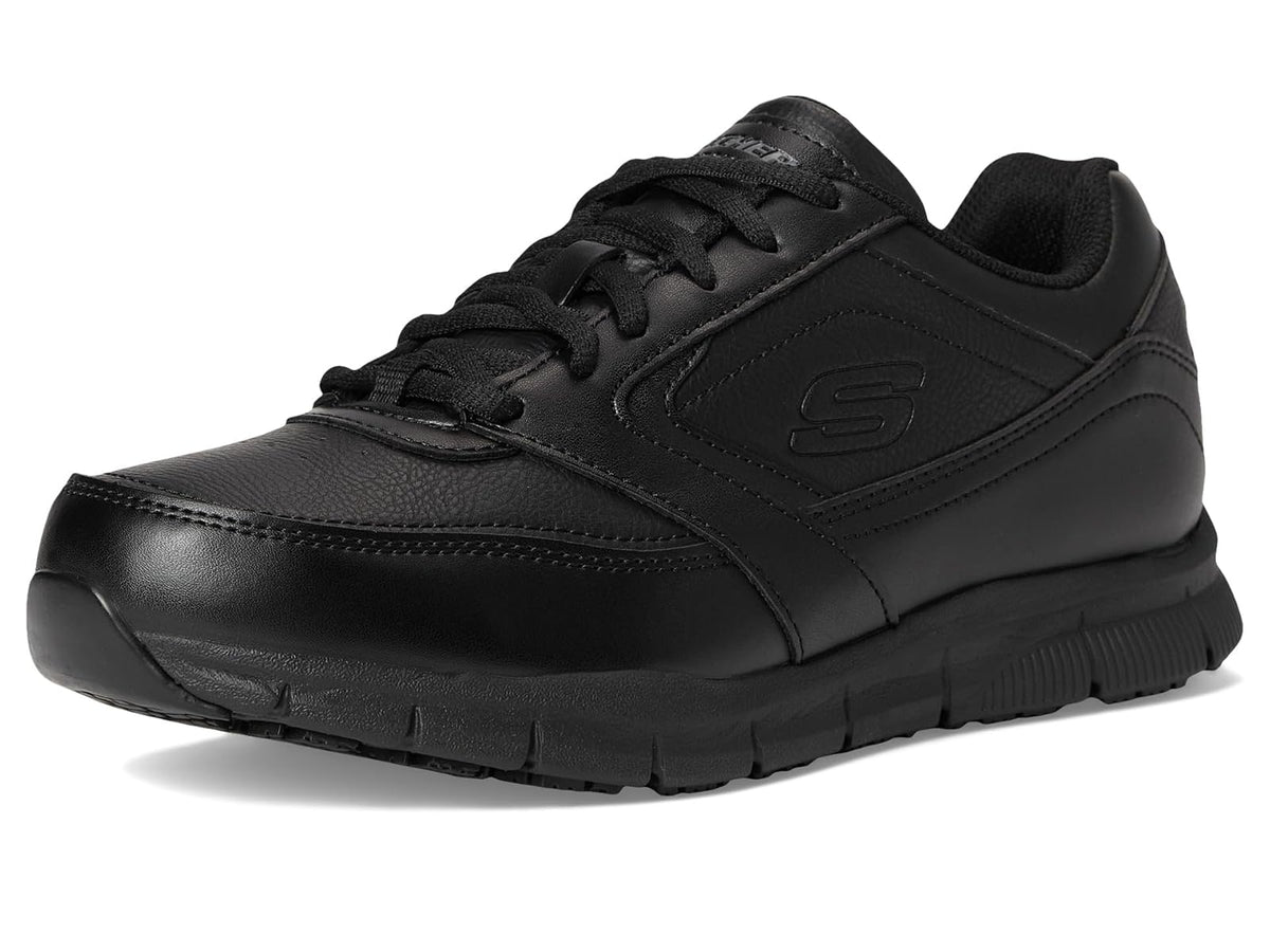 Skechers Nampa-wyola Zapatos para Servicio de Alimentos para Mujer | Trabajo, antideslizante, peligro eléctrico, ajuste relajado, espuma viscoelástica