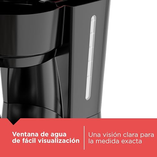 Black+Decker Cafetera 12 Tazas con Sistema de Goteo Vortex, CM0916B | Filtro permanente con función mantener caliente y dispositivo de interrupción de colado