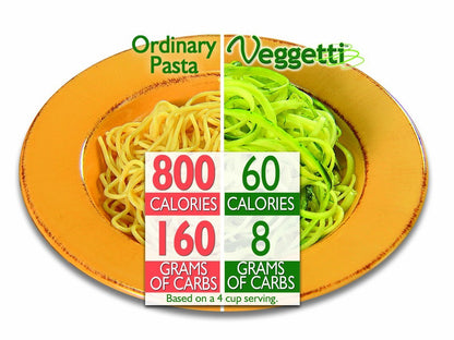 Veggetti Spiral Rebanador de Vegetales, hace pasta de vegetales