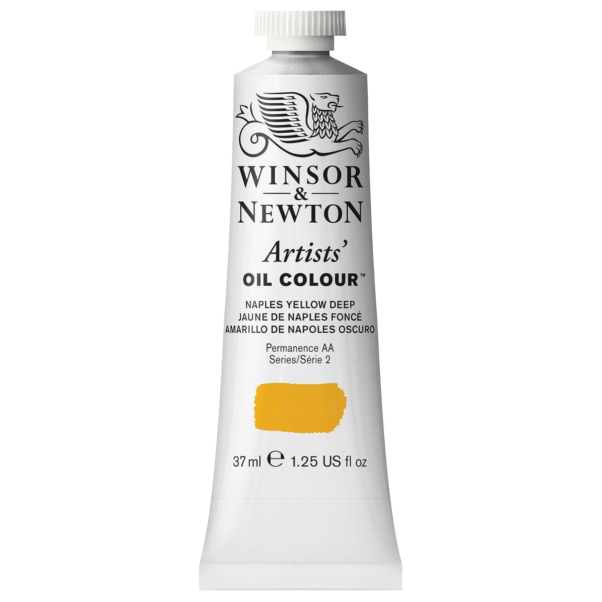 Winsor & Newton Artists' Oil Colour Pintura al Óleo Profesional, 37 ml - 37-ml Tube - Amarillo (Naples Yellow Deep)