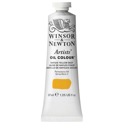 Winsor & Newton Artists' Oil Colour Pintura al Óleo Profesional, 37 ml - 37-ml Tube - Amarillo (Naples Yellow Deep)