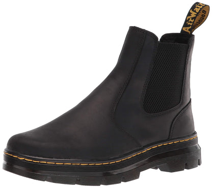 Dr. Martens 2976 Chelsea - Botas unisex, negro (Black Wyoming), 7 Women/6 Men