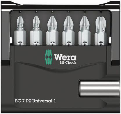 Wera - 5056296001 Pozidriv Mini-Check PZ Juego de brocas de chapa