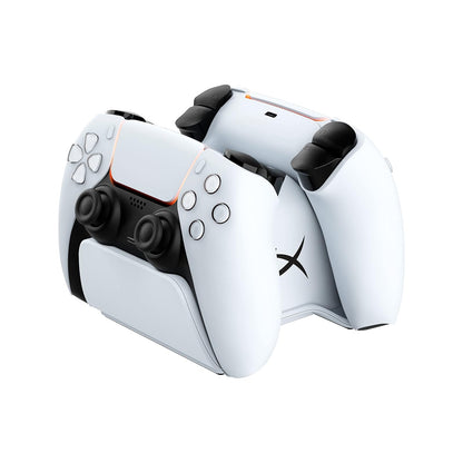 HyperX ChargePlay Duo - Estación de Carga para Controladores inalámbricos DualSense PlayStation 5, Base ponderada y Acoplamiento Seguro, diseño Compacto, Cable USB-C Incluido
