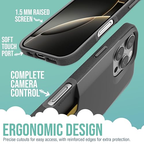 Smartish® - Funda Tipo portafolios para iPhone 16 Pro MAX, Wallet Slayer Vol. 1 Soporte para Tarjeta de crédito Delgado y Protector, con Ranura Oculta para Tarjeta Compatible con Apple iPhone 16 Pro