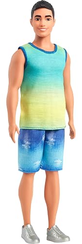 Barbie Fashionista Muñeco Ken Playera de Tirantes y Short para niñas de 3 años en adelante